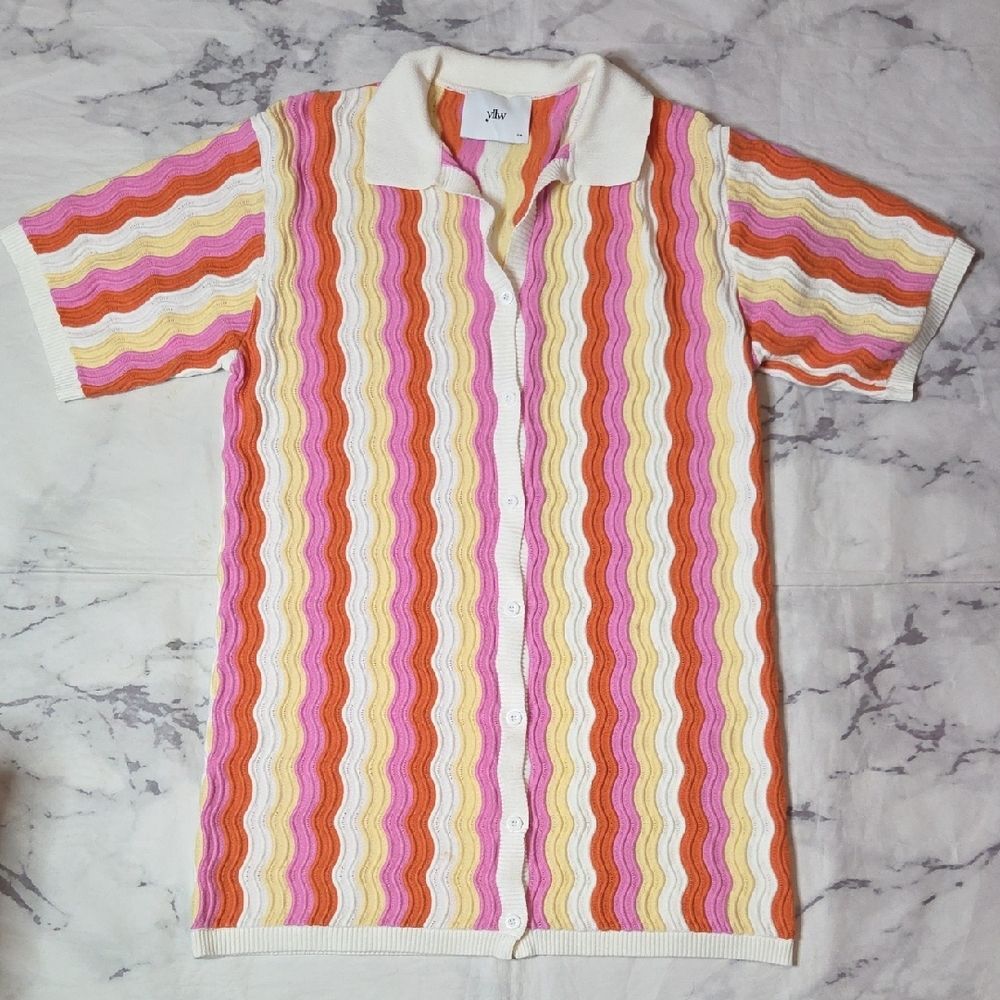 YLLW The Label Felix Knit Mini Dress In Sorbet